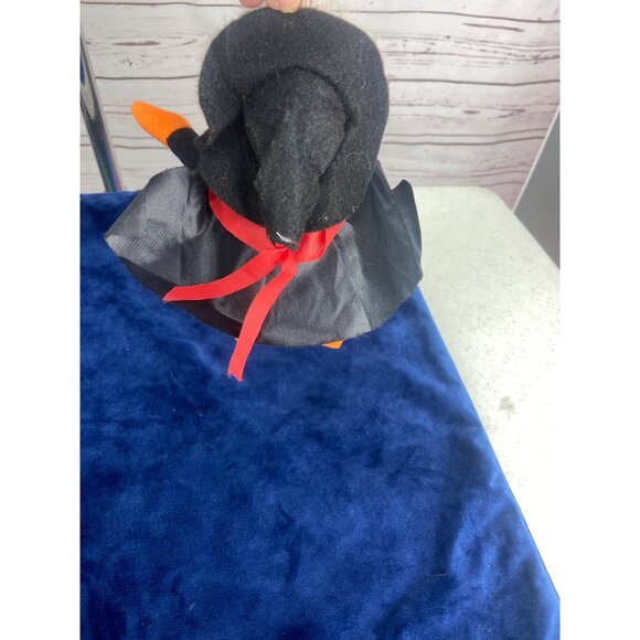 Fun World Orange Witch Black Hat Stuffed Animal Toy - Picture 3 of 6